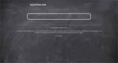 Desktop Screenshot of mjijackson.com